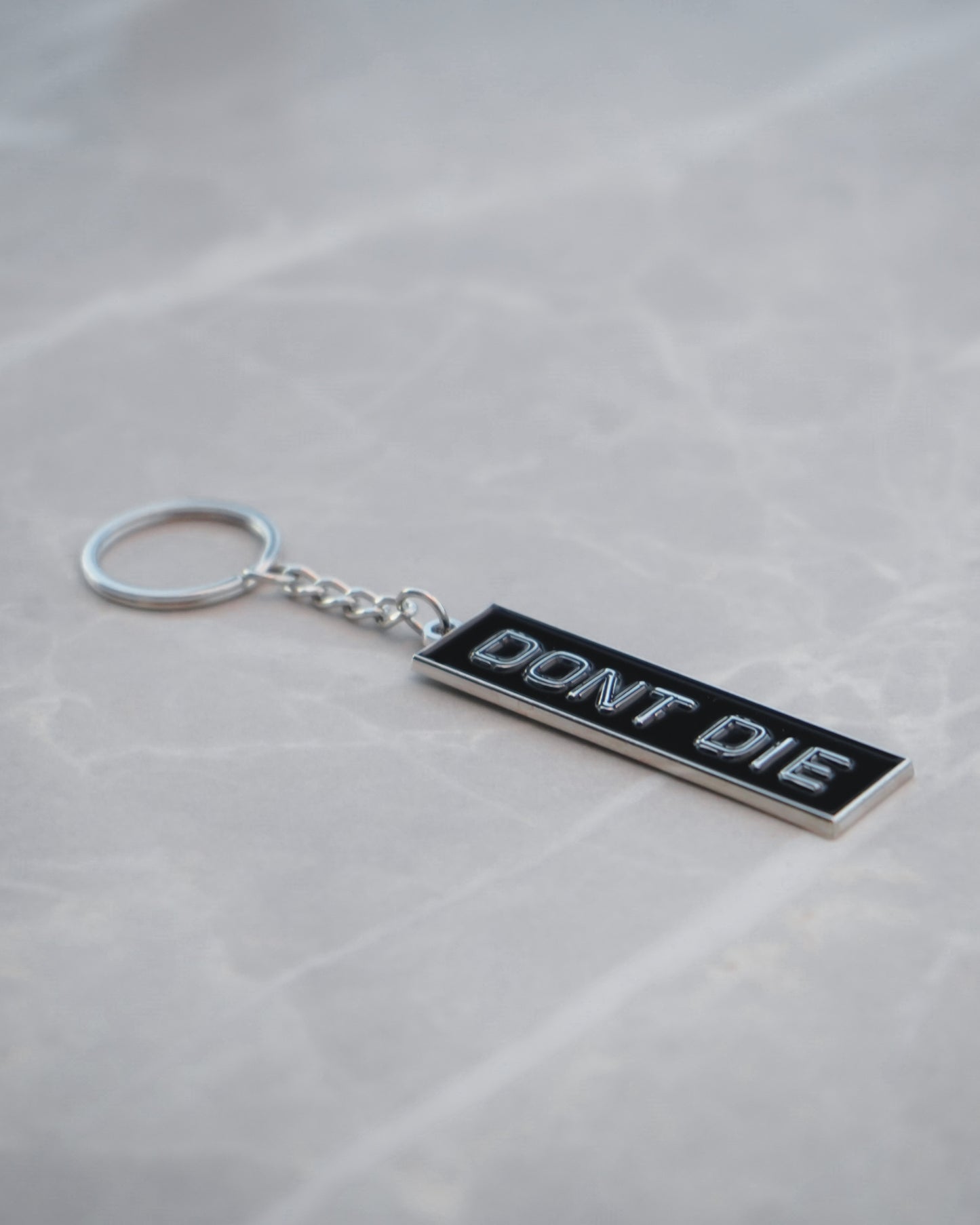 Metal Keychain Black
