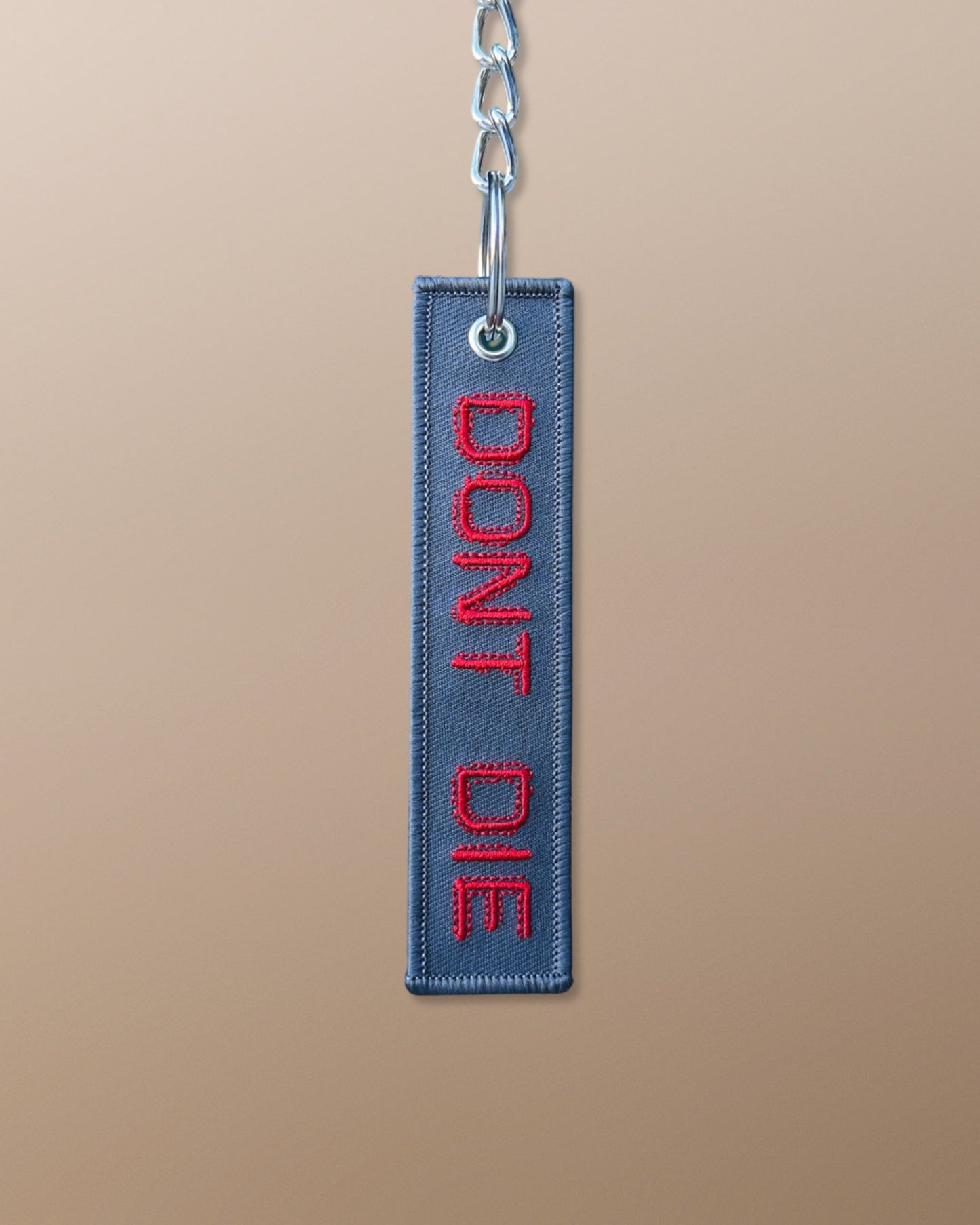 Keychain Dark Grey & Red