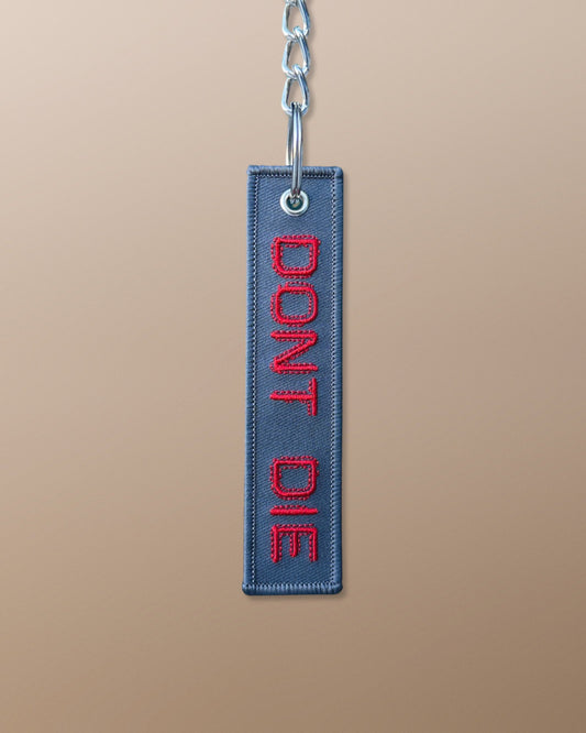 Keychain Dark Grey & Red