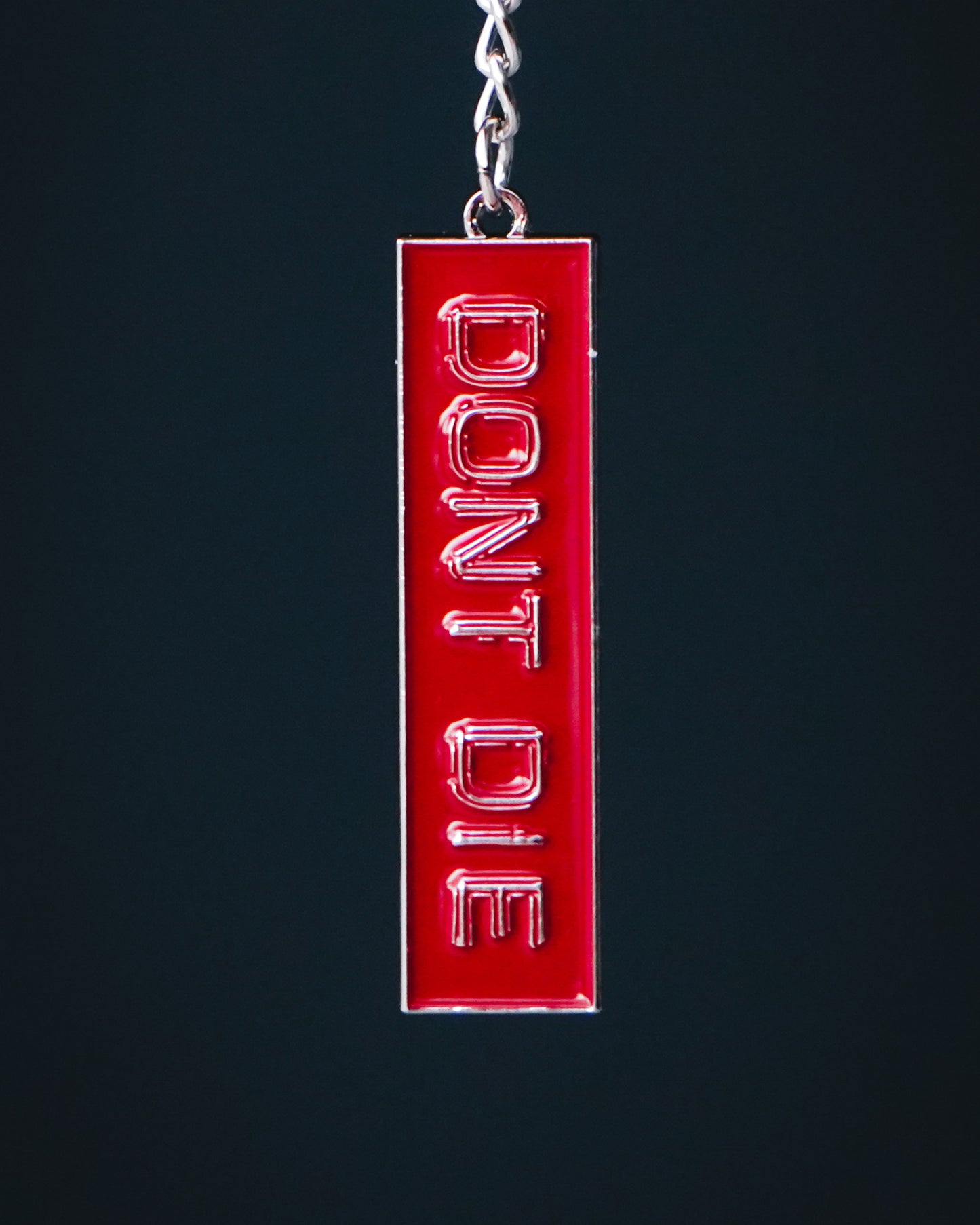Metal Keychain Red