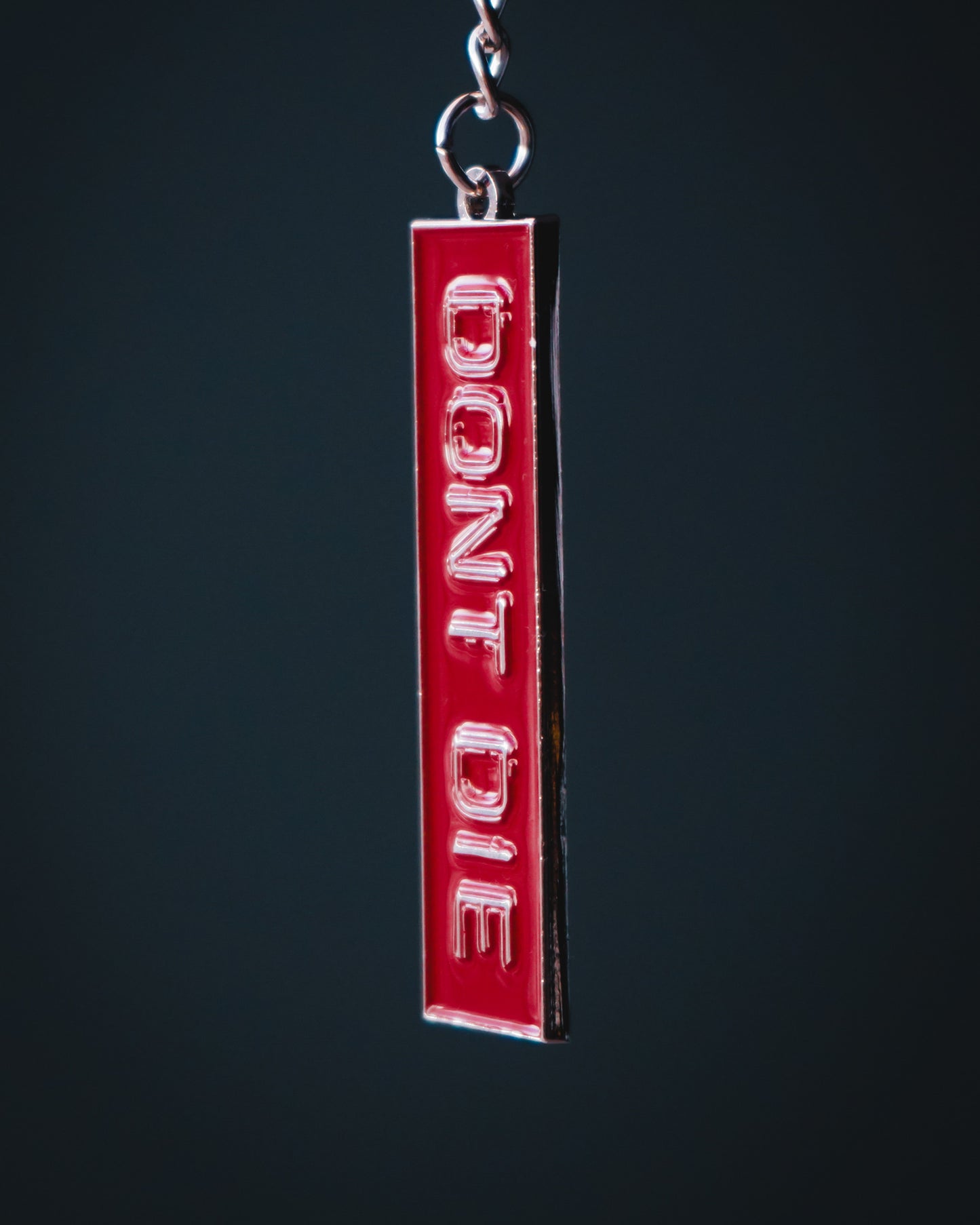 Metal Keychain Red