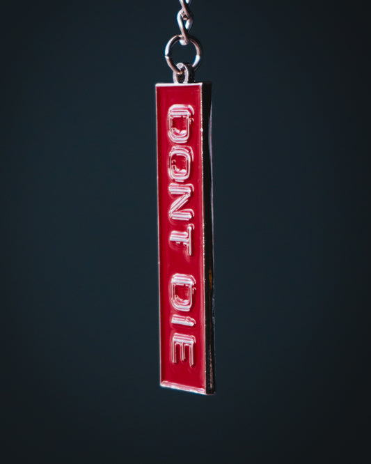 Metal Keychain Red