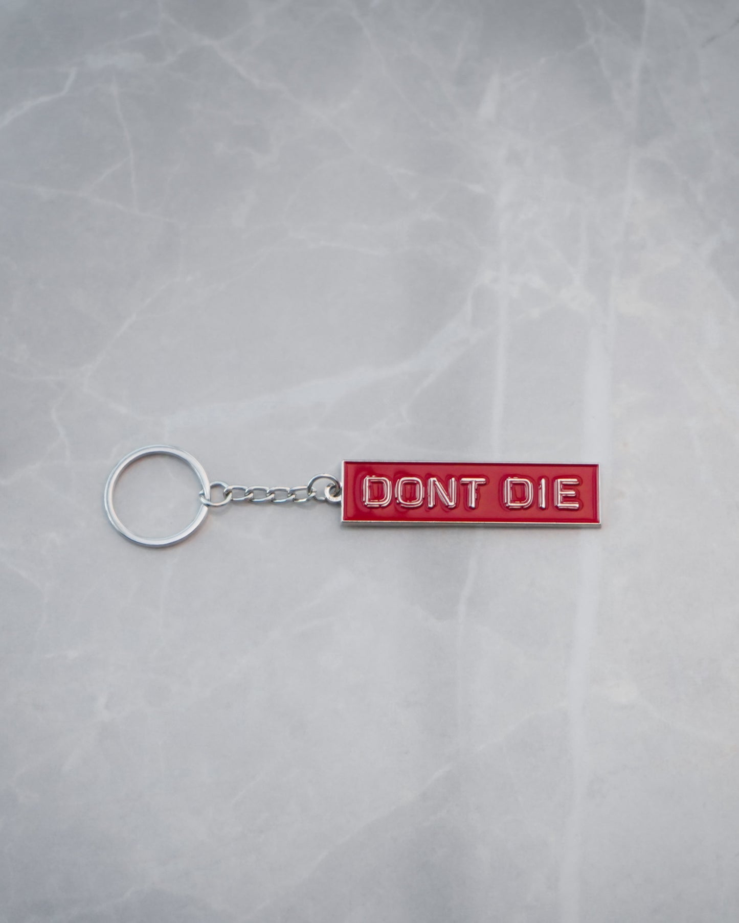 Metal Keychain Red