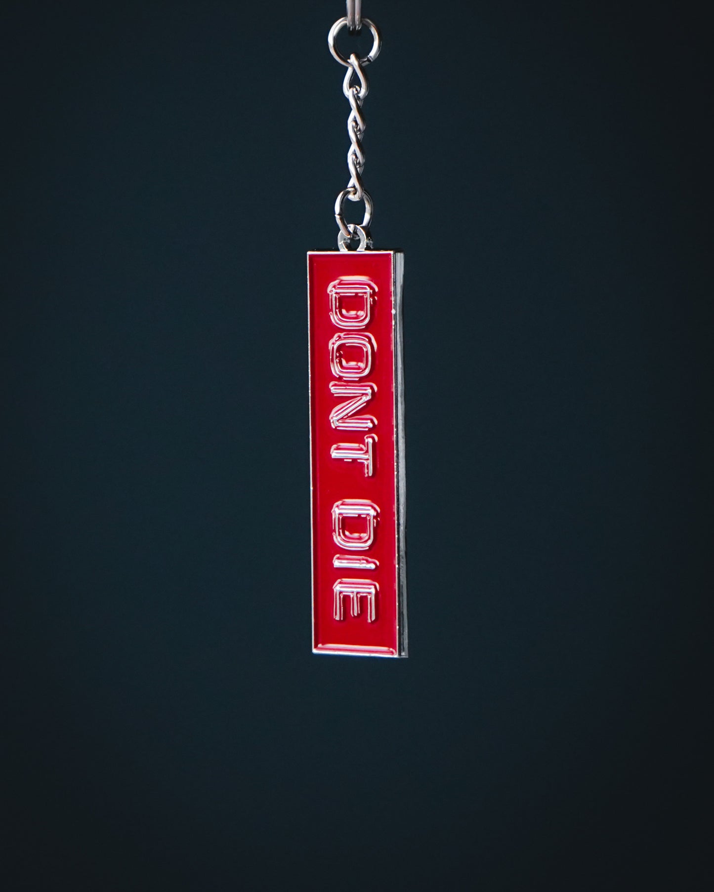 Metal Keychain Red